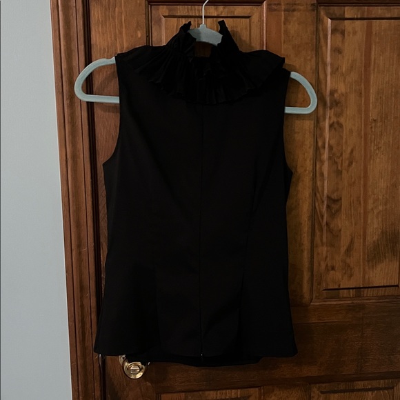 Adrianna Papell Black Ruffled Top - Picture 13 of 14